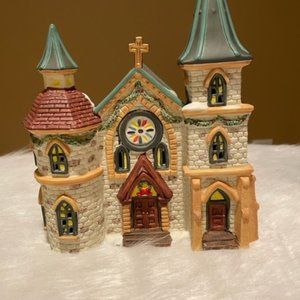 Heartland Valley Village Porcelain Lighted Church